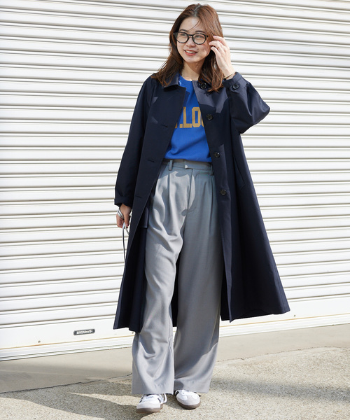 JOURNAL STANDARD relume（ジャーナルスタンダード　レリューム）の「《追加2》スーピマコットンステンカラーコート（ステンカラーコート・レディース・ベージュ/ネイビー・36/38）」の22枚目の写真