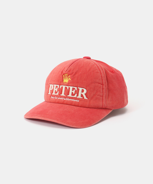 B.C STOCK（ベーセーストック）の「【WEB＋一部店舗限定】MY NAME IS PETER / 5-PANEL PREX CAP（キャップ・レディース・レッド/チャコールグレー・FREE）」の2枚目の写真