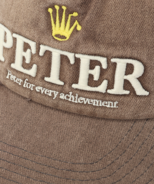 B.C STOCK（ベーセーストック）の「【WEB＋一部店舗限定】MY NAME IS PETER / 5-PANEL PREX CAP（キャップ・レディース・レッド/チャコールグレー・FREE）」の4枚目の写真