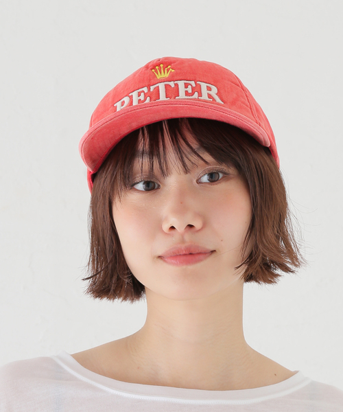 B.C STOCK（ベーセーストック）の「【WEB＋一部店舗限定】MY NAME IS PETER / 5-PANEL PREX CAP（キャップ・レディース・レッド/チャコールグレー・FREE）」の6枚目の写真