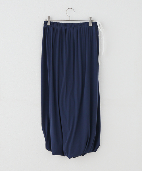 babaco(ババコ)の「babaco/ババコ twisted cotton スカート BA01-CR78(スカート・レディース・ネイビー・FREE)」の9枚目の写真