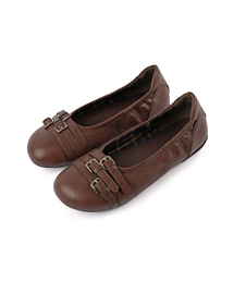 FOGGY MOODY（ポギムディ）の「Closet 0040. Three Belted Flat Shoes - 3colors（バレエシューズ）」