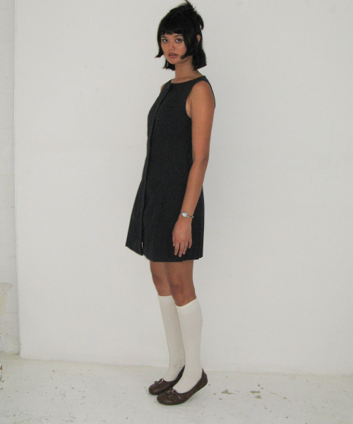 FOGGY MOODY（ポギムディ）の「Closet 0040. Three Belted Flat Shoes - 3colors（バレエシューズ・レディース・ブラック/ブラウン/シルバーグレー・22.5cm/23cm/23.5cm/24cm/24.5cm/25cm）」の7枚目の写真