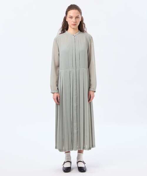 MACKINTOSH PHILOSOPHY(マッキントッシュ フィロソフィー)の「【WEB&一部店舗限定】【WILLINGHAM DRESS(ウィリングハムドレス)】トリプルプリーツ(ワンピース・レディース・ブルー系その他3/ダークネイビー・38/36)」の6枚目の写真