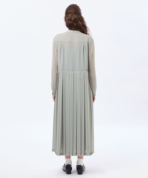MACKINTOSH PHILOSOPHY(マッキントッシュ フィロソフィー)の「【WEB&一部店舗限定】【WILLINGHAM DRESS(ウィリングハムドレス)】トリプルプリーツ(ワンピース・レディース・ブルー系その他3/ダークネイビー・38/36)」の8枚目の写真