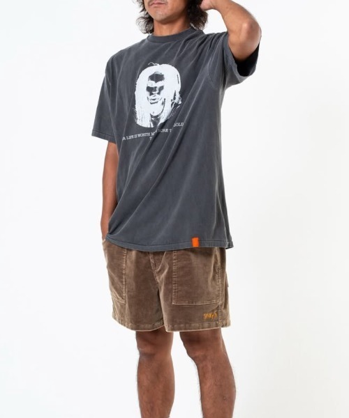 TonyTaizsun(トニータイズサン)の「【TonyTaizsun/トニータイズサン】Jah “渾身”Tee 製品染め ケミカルウォッシュ加工 丸胴 Tシャツ(Tシャツ/カットソー・メンズ・ブラック・X-LARGE/LARGE/MEDIUM)」の5枚目の写真