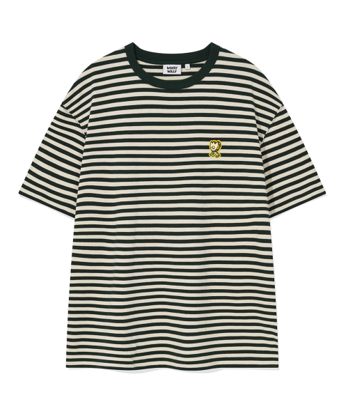 Wacky WiLLy(ワッキーウィリー)の「グラフィックキキストライプ半袖Tシャツグリーン(Tシャツ/カットソー・レディース・その他・SMALL/MEDIUM/LARGE/X-LARGE)」の1枚目の写真