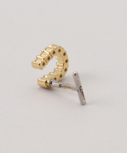 Spick & Span（スピックアンドスパン）の「《一部店舗+WEB限定》BAQLESS / バックレス Honesty Alina Gold（ピアス（両耳用）・レディース・ゴールド・FREE）」の3枚目の写真