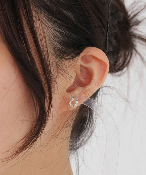 Spick & Span（スピックアンドスパン）の「《一部店舗+WEB限定》BAQLESS / バックレス Honesty Alina Gold（ピアス（両耳用）・レディース・ゴールド・FREE）」の2枚目の写真