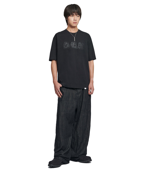 NOMANUAL(NOMANUAL)の「RULELESS T-SHIRT - BLACK(Tシャツ/カットソー・レディース・その他・LARGE/MEDIUM/SMALL/X-LARGE)」の3枚目の写真