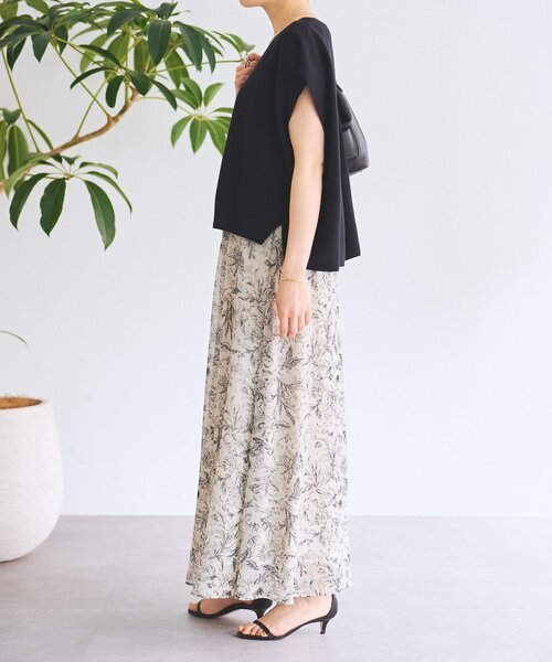 BEARDSLEY（ビアズリー）の「インレイノースリーブプルオーバー（ニット/セーター・レディース・ブラック/ホワイト・FREE）」の15枚目の写真