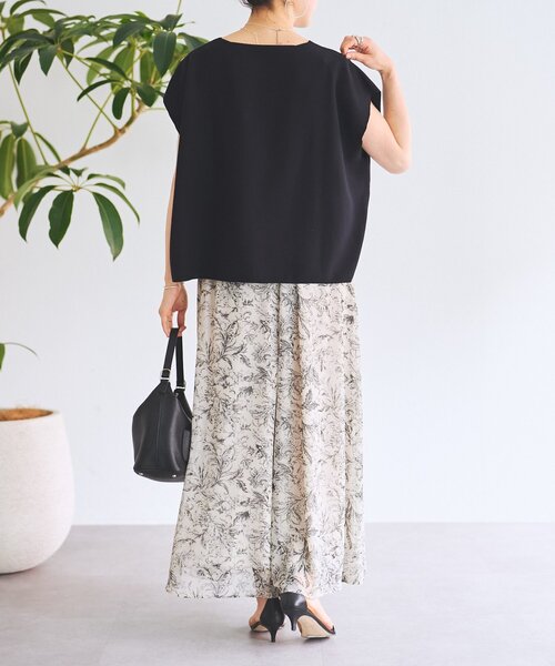 BEARDSLEY（ビアズリー）の「インレイノースリーブプルオーバー（ニット/セーター・レディース・ブラック/ホワイト・FREE）」の16枚目の写真