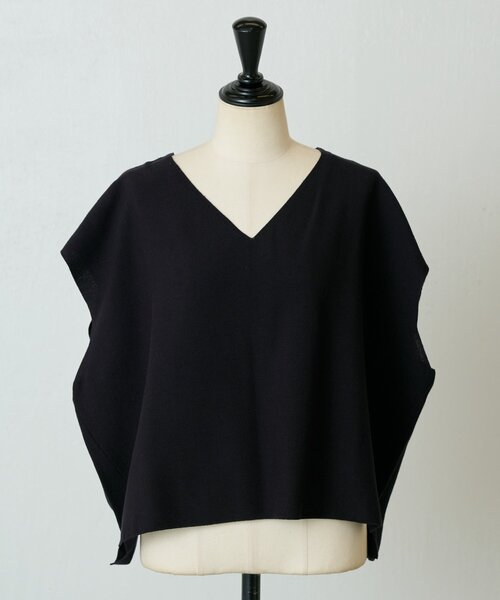 BEARDSLEY（ビアズリー）の「インレイノースリーブプルオーバー（ニット/セーター・レディース・ブラック/ホワイト・FREE）」の17枚目の写真