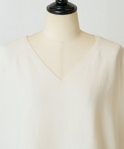 BEARDSLEY（ビアズリー）の「インレイノースリーブプルオーバー（ニット/セーター・レディース・ブラック/ホワイト・FREE）」の20枚目の写真