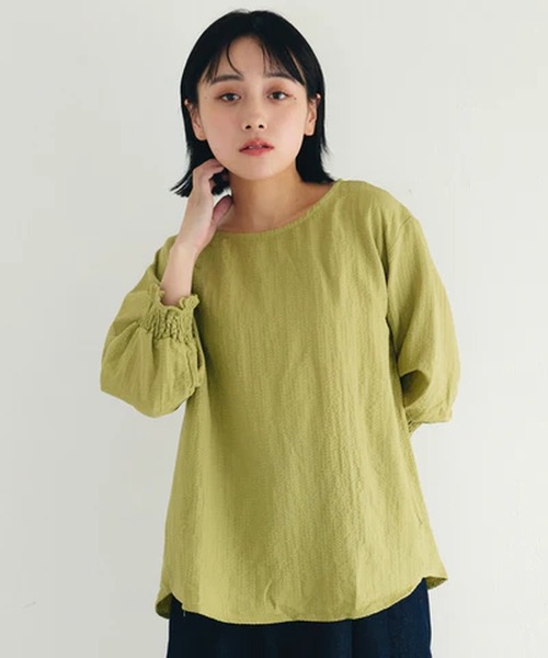 merrylatte(メリーラテ)の「シャーリングスリーブブラウス【IROHANI】(シャツ/ブラウス・レディース・グリーン/ブラック/ホワイト・FREE)」の15枚目の写真