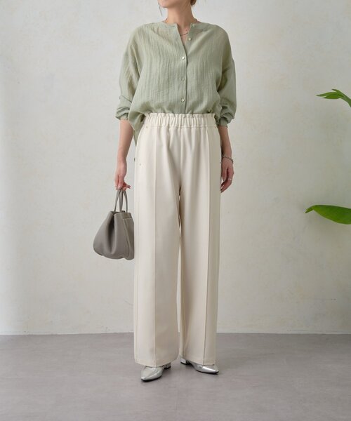 Jena espace merveilleux（ジェナ　エスパスメルヴェイユ）の「【高身長パンツ】スタッズポケットイージーパンツ（その他パンツ・レディース・アイボリー/ブラック/ベージュ・FREE）」の10枚目の写真