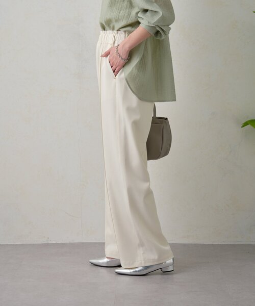 Jena espace merveilleux（ジェナ　エスパスメルヴェイユ）の「【高身長パンツ】スタッズポケットイージーパンツ（その他パンツ・レディース・アイボリー/ブラック/ベージュ・FREE）」の9枚目の写真