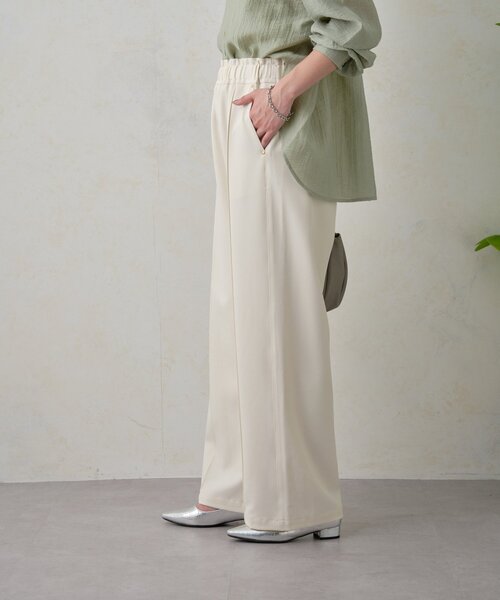 Jena espace merveilleux（ジェナ　エスパスメルヴェイユ）の「【高身長パンツ】スタッズポケットイージーパンツ（その他パンツ・レディース・アイボリー/ブラック/ベージュ・FREE）」の7枚目の写真