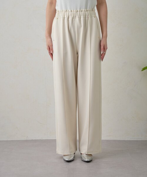 Jena espace merveilleux（ジェナ　エスパスメルヴェイユ）の「【高身長パンツ】スタッズポケットイージーパンツ（その他パンツ・レディース・アイボリー/ブラック/ベージュ・FREE）」の6枚目の写真