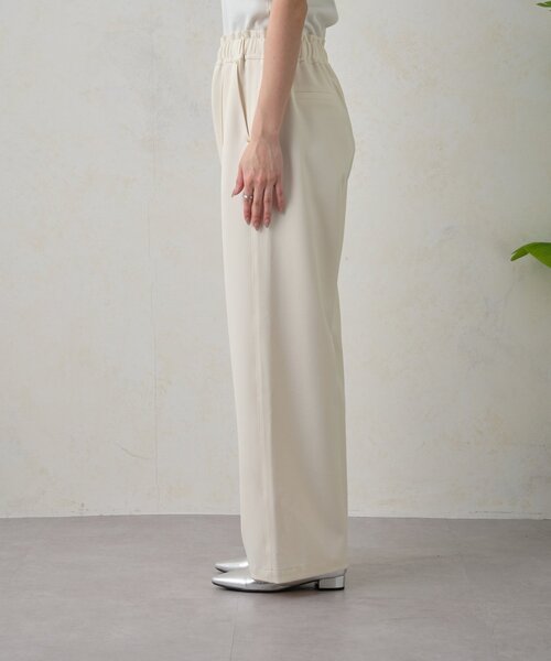 Jena espace merveilleux（ジェナ　エスパスメルヴェイユ）の「【高身長パンツ】スタッズポケットイージーパンツ（その他パンツ・レディース・アイボリー/ブラック/ベージュ・FREE）」の5枚目の写真