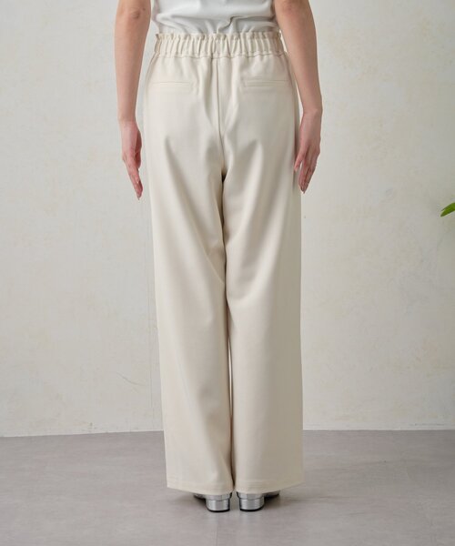 Jena espace merveilleux（ジェナ　エスパスメルヴェイユ）の「【高身長パンツ】スタッズポケットイージーパンツ（その他パンツ・レディース・アイボリー/ブラック/ベージュ・FREE）」の4枚目の写真