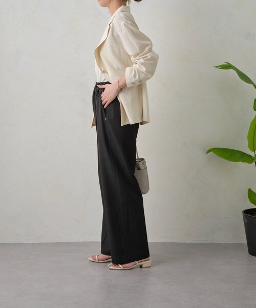 Jena espace merveilleux（ジェナ　エスパスメルヴェイユ）の「【高身長パンツ】スタッズポケットイージーパンツ（その他パンツ・レディース・アイボリー/ブラック/ベージュ・FREE）」の22枚目の写真