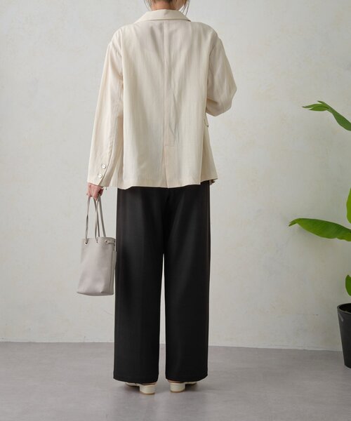 Jena espace merveilleux（ジェナ　エスパスメルヴェイユ）の「【高身長パンツ】スタッズポケットイージーパンツ（その他パンツ・レディース・アイボリー/ブラック/ベージュ・FREE）」の17枚目の写真