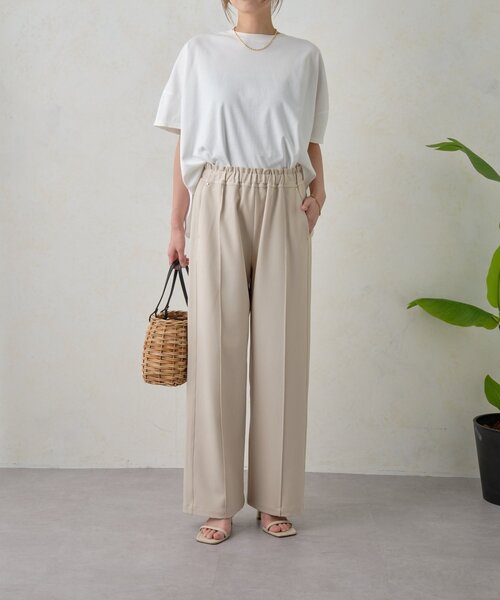 Jena espace merveilleux（ジェナ　エスパスメルヴェイユ）の「【高身長パンツ】スタッズポケットイージーパンツ（その他パンツ・レディース・アイボリー/ブラック/ベージュ・FREE）」の16枚目の写真