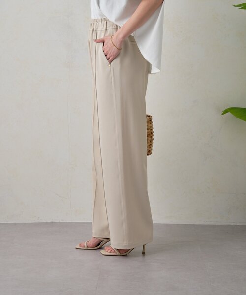 Jena espace merveilleux（ジェナ　エスパスメルヴェイユ）の「【高身長パンツ】スタッズポケットイージーパンツ（その他パンツ・レディース・アイボリー/ブラック/ベージュ・FREE）」の13枚目の写真