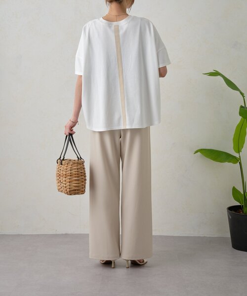 Jena espace merveilleux（ジェナ　エスパスメルヴェイユ）の「【高身長パンツ】スタッズポケットイージーパンツ（その他パンツ・レディース・アイボリー/ブラック/ベージュ・FREE）」の12枚目の写真