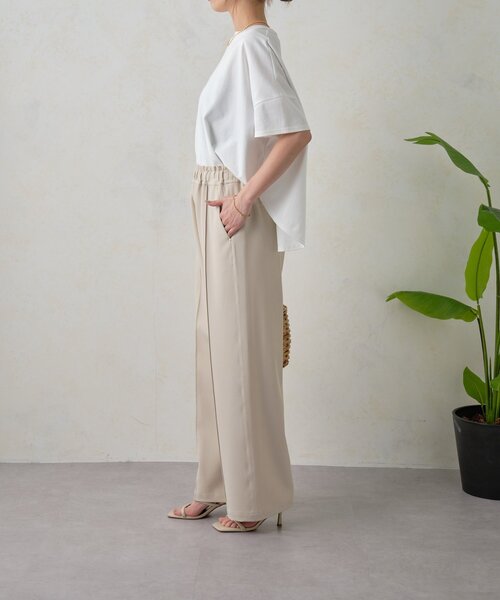 Jena espace merveilleux（ジェナ　エスパスメルヴェイユ）の「【高身長パンツ】スタッズポケットイージーパンツ（その他パンツ・レディース・アイボリー/ブラック/ベージュ・FREE）」の11枚目の写真