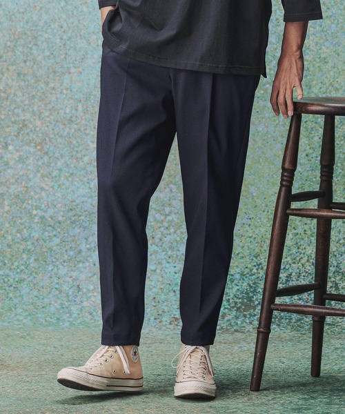 THEOREM(セオレム)の「mp14975- Plain hem Sta-Pre Tapered Pants シングルテーパードパンツ(TRM-P001A)(その他パンツ・メンズ・ブラウン/グレー/ネイビー/ベージュ/ブラック・S/XL/L/M)」の5枚目の写真