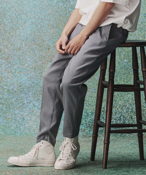 THEOREM(セオレム)の「mp14975- Plain hem Sta-Pre Tapered Pants シングルテーパードパンツ(TRM-P001A)(その他パンツ・メンズ・ブラウン/グレー/ネイビー/ベージュ/ブラック・S/XL/L/M)」の2枚目の写真