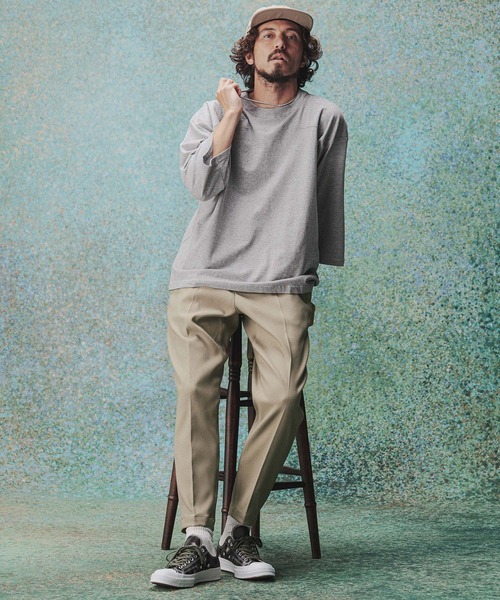 THEOREM(セオレム)の「mp14975- Plain hem Sta-Pre Tapered Pants シングルテーパードパンツ(TRM-P001A)(その他パンツ・メンズ・ブラウン/グレー/ネイビー/ベージュ/ブラック・S/XL/L/M)」の19枚目の写真