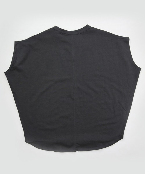 and it_(アンドイット)の「キーネックフレンチスリーブTシャツ(Tシャツ/カットソー・レディース・ブラック/チャコール/アイボリー・M)」の19枚目の写真