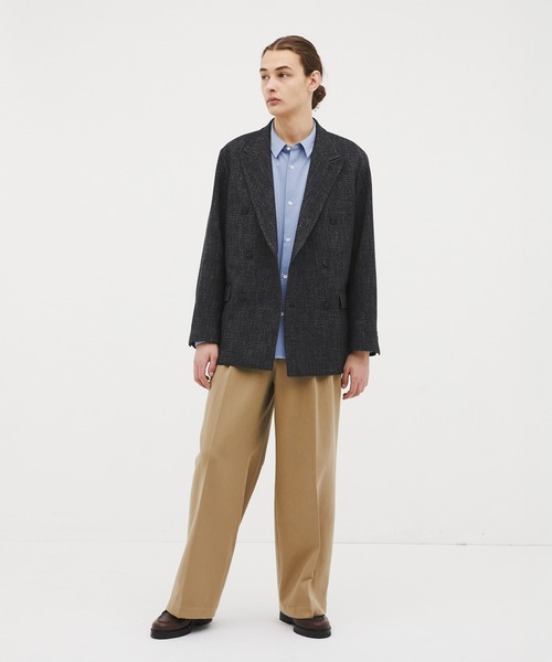 CITY TOKYO/シティートーキョー】Giolica tweed ﾀﾞﾌﾞﾙﾌﾞﾚｻﾞｰ