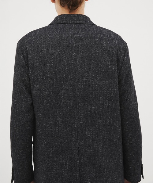 CITY TOKYO(シティトウキョウ)の「【CITY TOKYO/シティートーキョー】Giolica tweed ダブルブレザー(テーラードジャケット・メンズ・ベージュ/ブラック・2/1)」の12枚目の写真