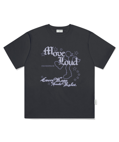 ESCAPEFROM(エスケープフロム)の「ムーブラウドプリントオーバーサイズ半袖Tシャツチャコール(Tシャツ/カットソー・レディース・その他・SMALL/MEDIUM/LARGE)」の3枚目の写真