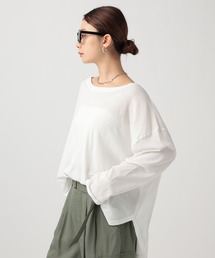 BAYFLOW | バイアスシアーロングスリーブTシャツ(Tシャツ/カットソー)