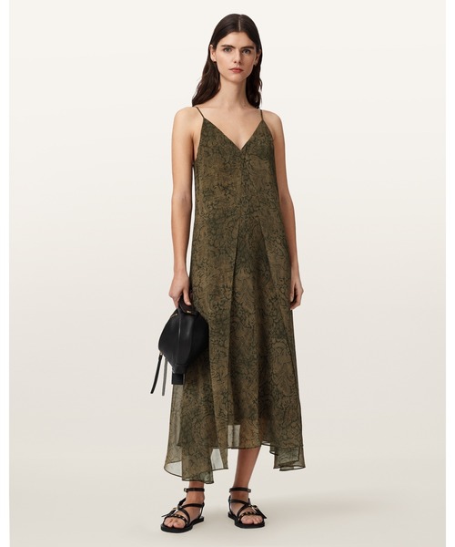 VANDA V-NECK MIDI DRESS | VANDA Vネック ミディ ドレス・ワンピース