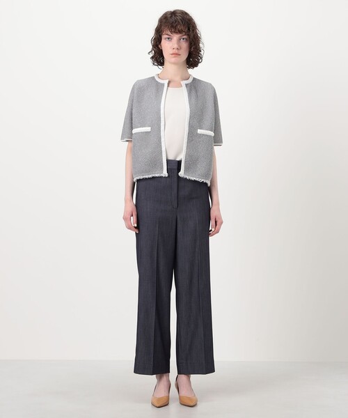 BALLSEY(ボールジィ)の「ダブルフェイスノット ハーフスリーブカーディガン(カーディガン/ボレロ・レディース・ホワイト系その他/グレー系その他2・S)」の12枚目の写真