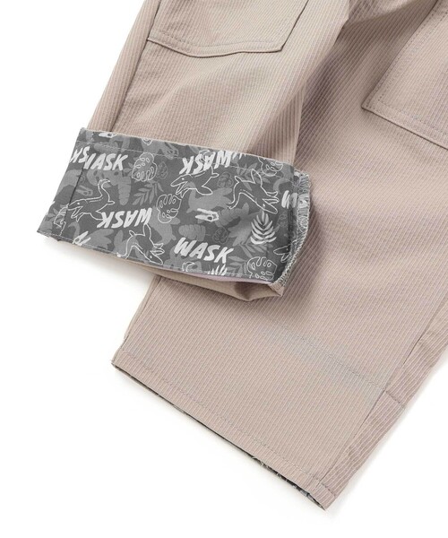 WASK（ワスク）の「6分丈 恐竜プリントコードストレッチパンツ（その他パンツ・キッズ・ネイビー/ベージュ・130cm/160cm/150cm/140cm）」の14枚目の写真
