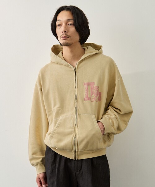 REMI RELIEF/レミレリーフ】NEW SP加工3飛び裏毛ZIPパーカー(IL