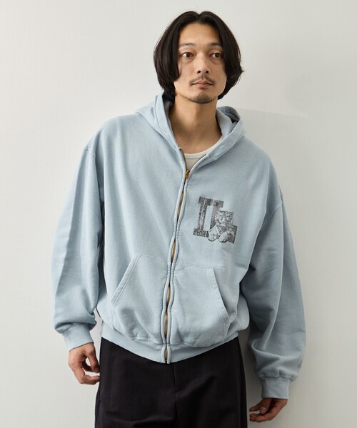 REMI RELIEF/レミレリーフ】NEW SP加工3飛び裏毛ZIPパーカー(IL