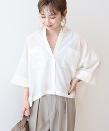 AMERICAN HOLIC（アメリカンホリック）の「【WEB限定】Wポケットシアー半袖シャツ（シャツ/ブラウス）」