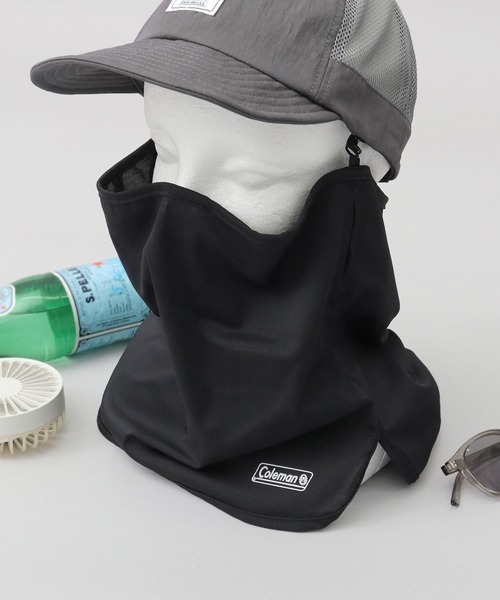 COLEMAN(コールマン)の「COOLメッシュ フェイスカバー(接触冷感・吸水速乾) 帽子に取り付けられるシリーズ(ネックウォーマー/スヌード・メンズ・ブラック・FREE)」の18枚目の写真