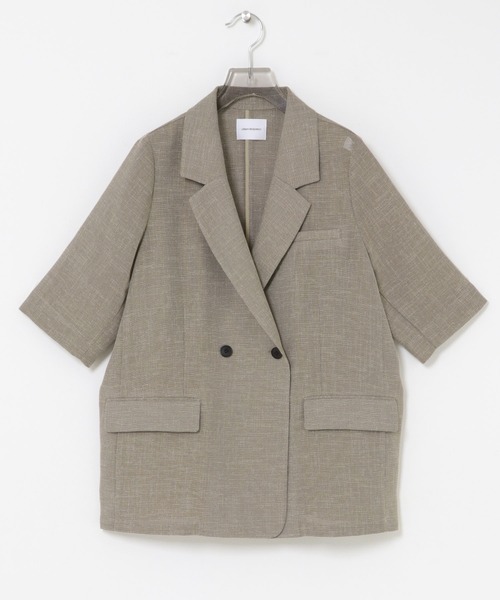 URBAN RESEARCH(アーバンリサーチ)の「シアーメッシュハーフスリーブジャケット(その他アウター・レディース・ベージュ/ブルー系その他・FREE)」の17枚目の写真