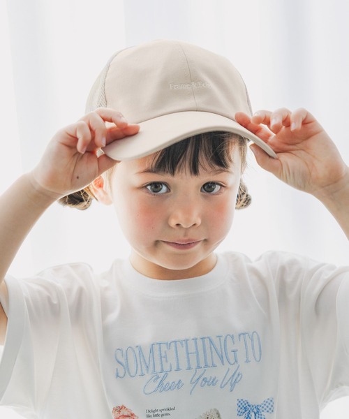 GLOBAL WORK(グローバルワーク)の「洗えるドライメッシュCAP/キッズ/666195(キャップ・キッズ・オフホワイト/ライトベージュ/ライトブルー/ブラック/キャメル/ブラック系その他・MEDIUM/LARGE)」の17枚目の写真