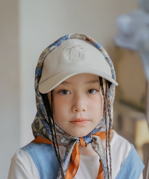 GLOBAL WORK(グローバルワーク)の「洗えるドライメッシュCAP/キッズ/666195(キャップ・キッズ・オフホワイト/ライトベージュ/ライトブルー/ブラック/キャメル/ブラック系その他・MEDIUM/LARGE)」の12枚目の写真