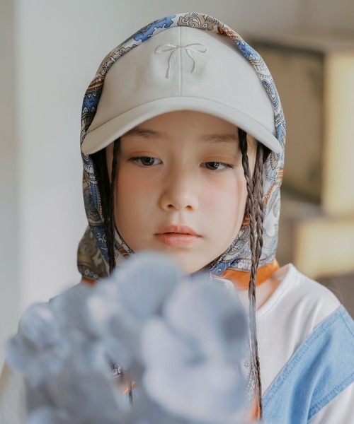 GLOBAL WORK(グローバルワーク)の「洗えるドライメッシュCAP/キッズ/666195(キャップ・キッズ・オフホワイト/ライトベージュ/ライトブルー/ブラック/キャメル/ブラック系その他・MEDIUM/LARGE)」の13枚目の写真